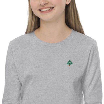 Cedar Embroidery Youth Long Sleeve