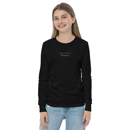 Script Embroidery Youth Long Sleeve