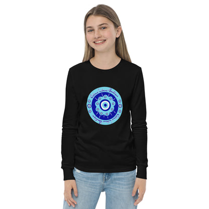 Evil Eye Flower Youth Long Sleeve