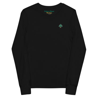 Cedar Embroidery Youth Long Sleeve