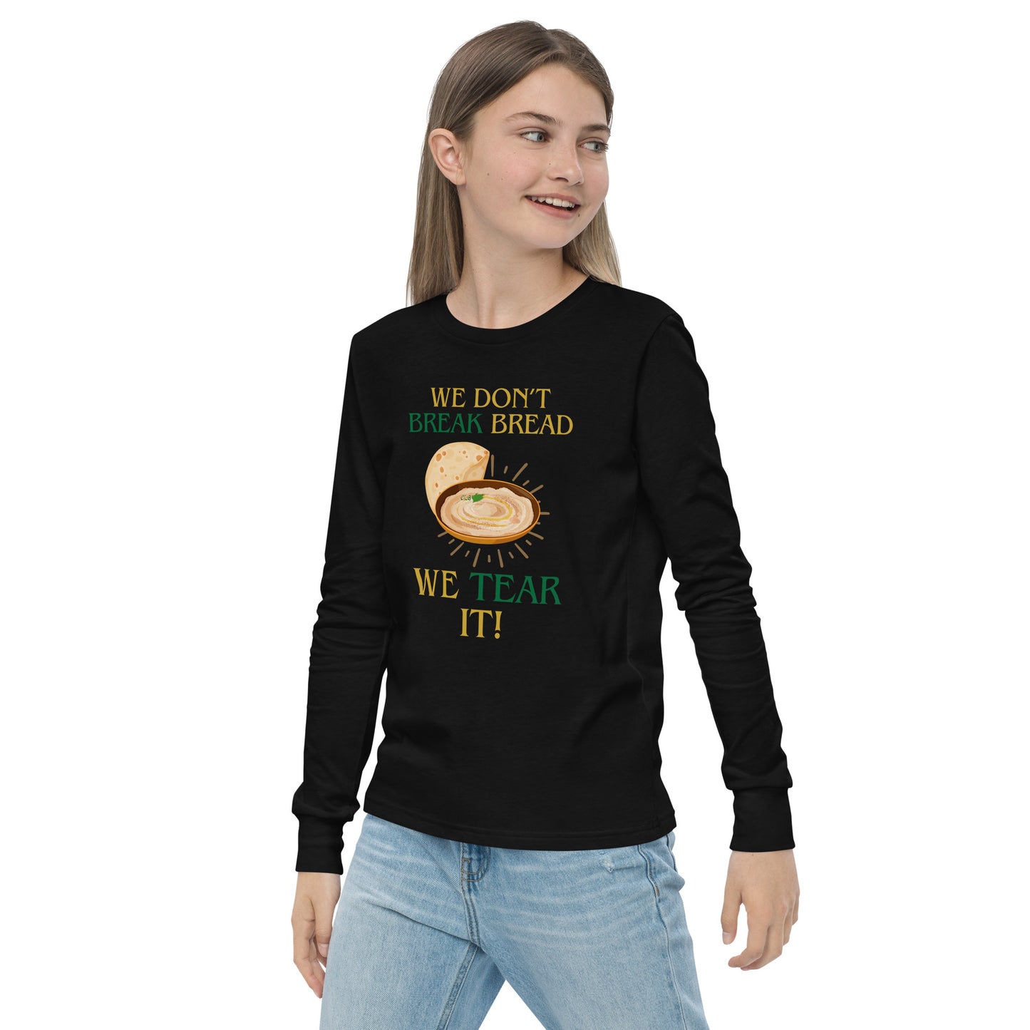 Hummus Pita Youth Long Sleeve