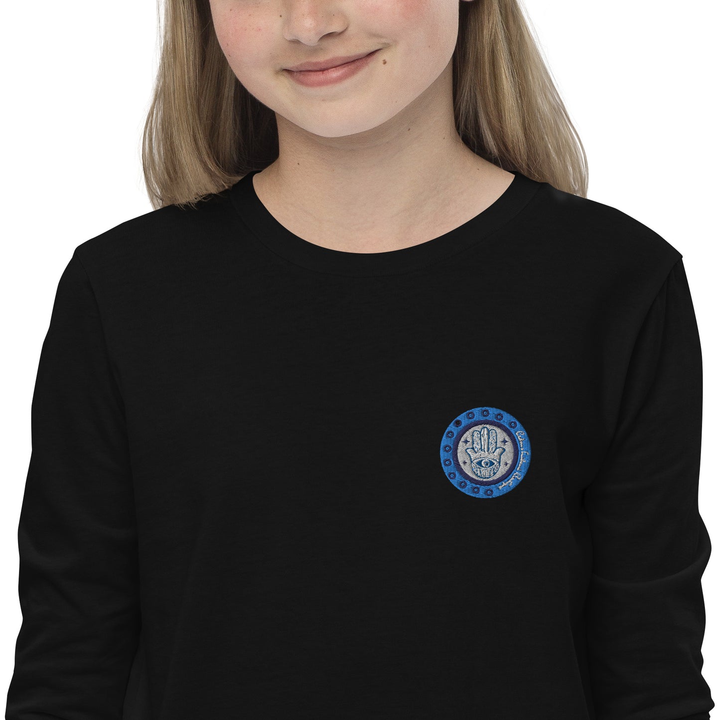 Hamsa Embroidery Youth Long Sleeve