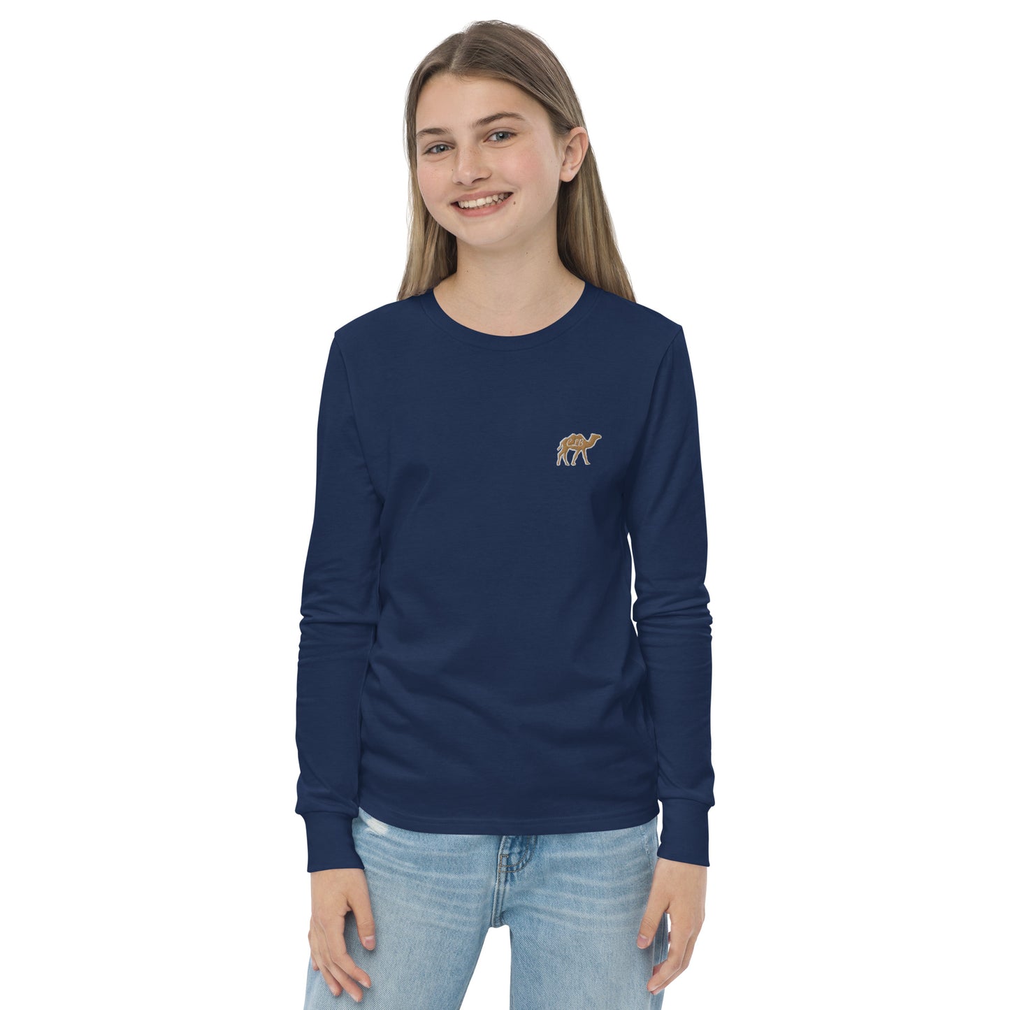 Camelus Embroidery Youth Long Sleeve