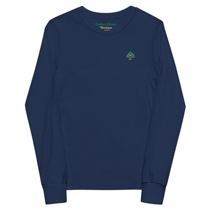 Cedar Embroidery Youth Long Sleeve