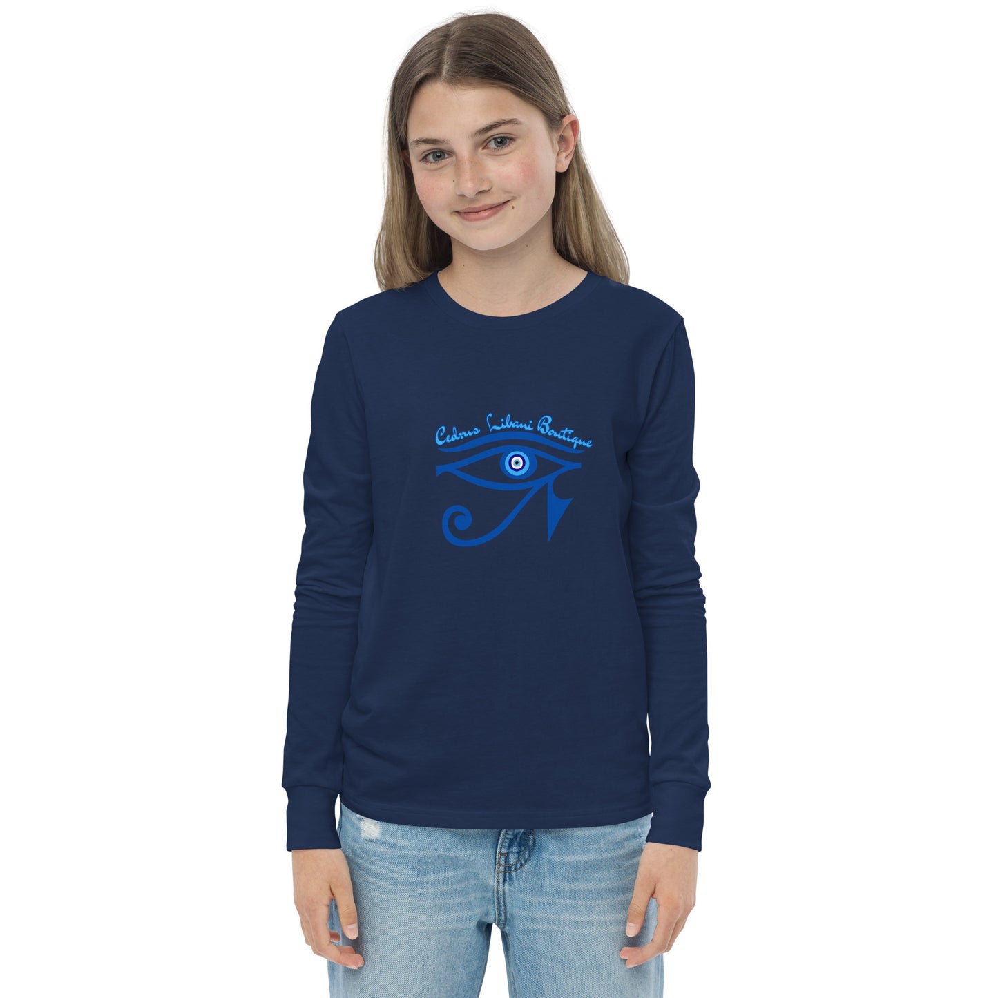 Horus Embroidery Youth Long Sleeve