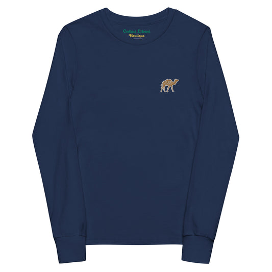 Camelus Embroidery Youth Long Sleeve