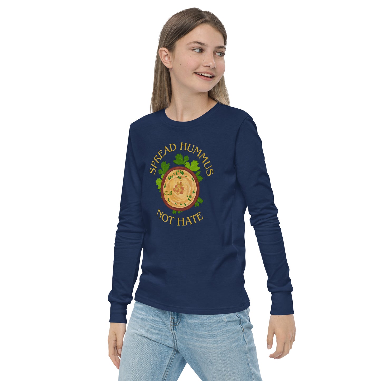 Hummus Spread Youth Long Sleeve