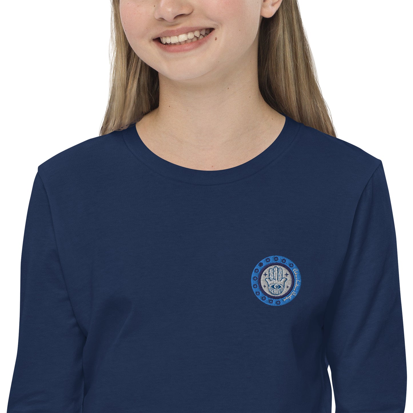 Hamsa Embroidery Youth Long Sleeve