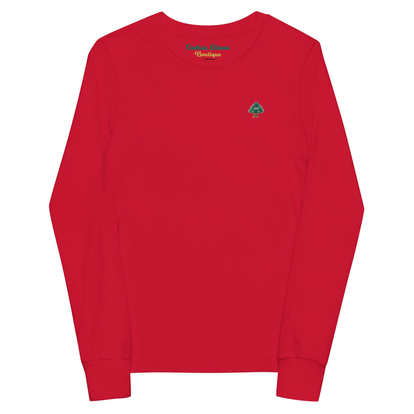 Cedar Embroidery Youth Long Sleeve