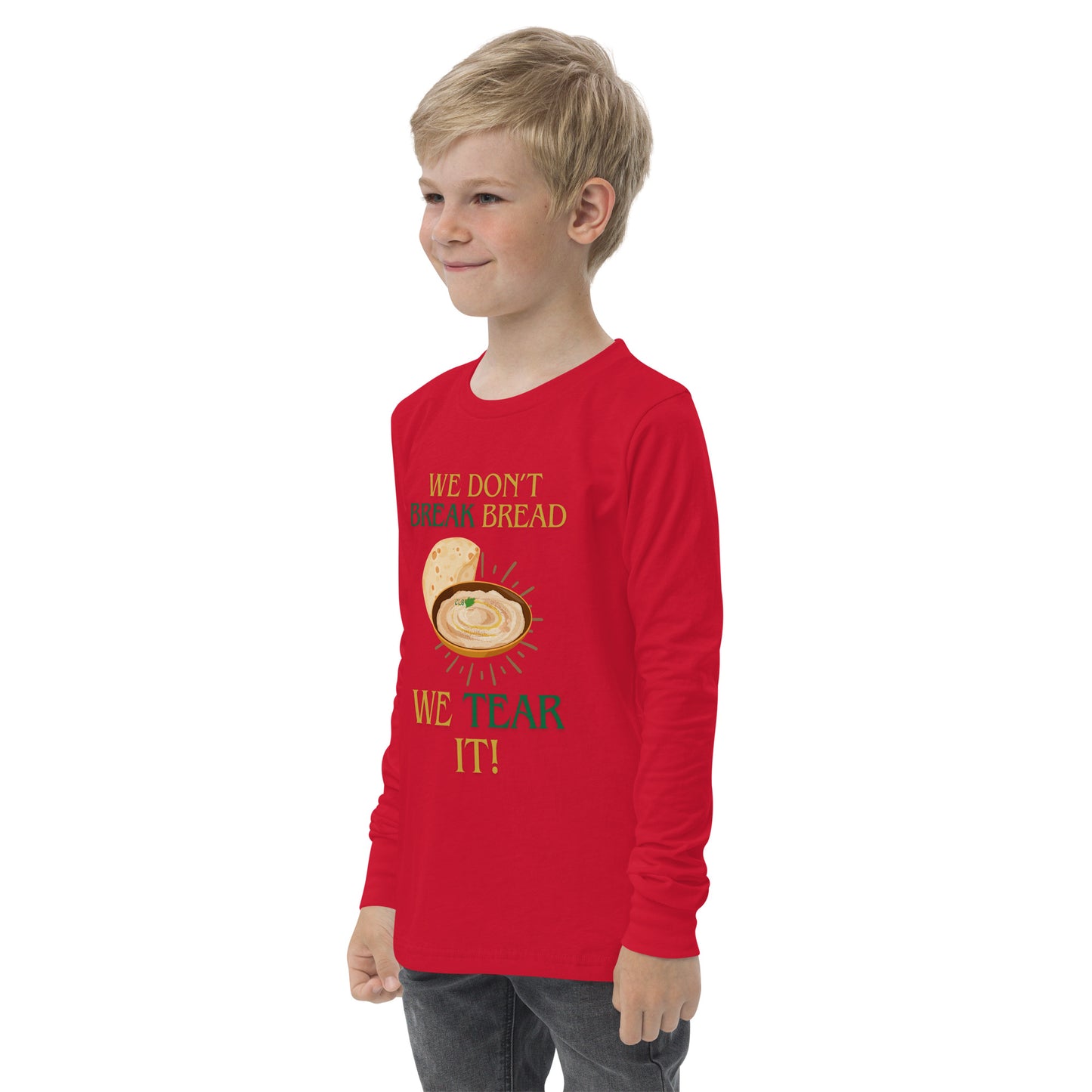 Hummus Pita Youth Long Sleeve