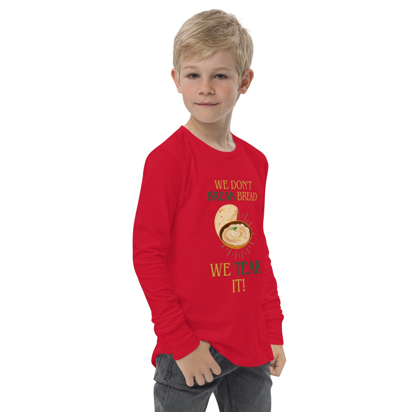 Hummus Pita Youth Long Sleeve