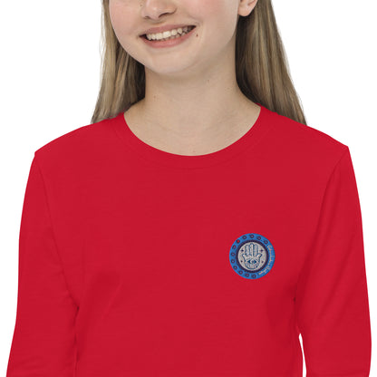 Hamsa Embroidery Youth Long Sleeve