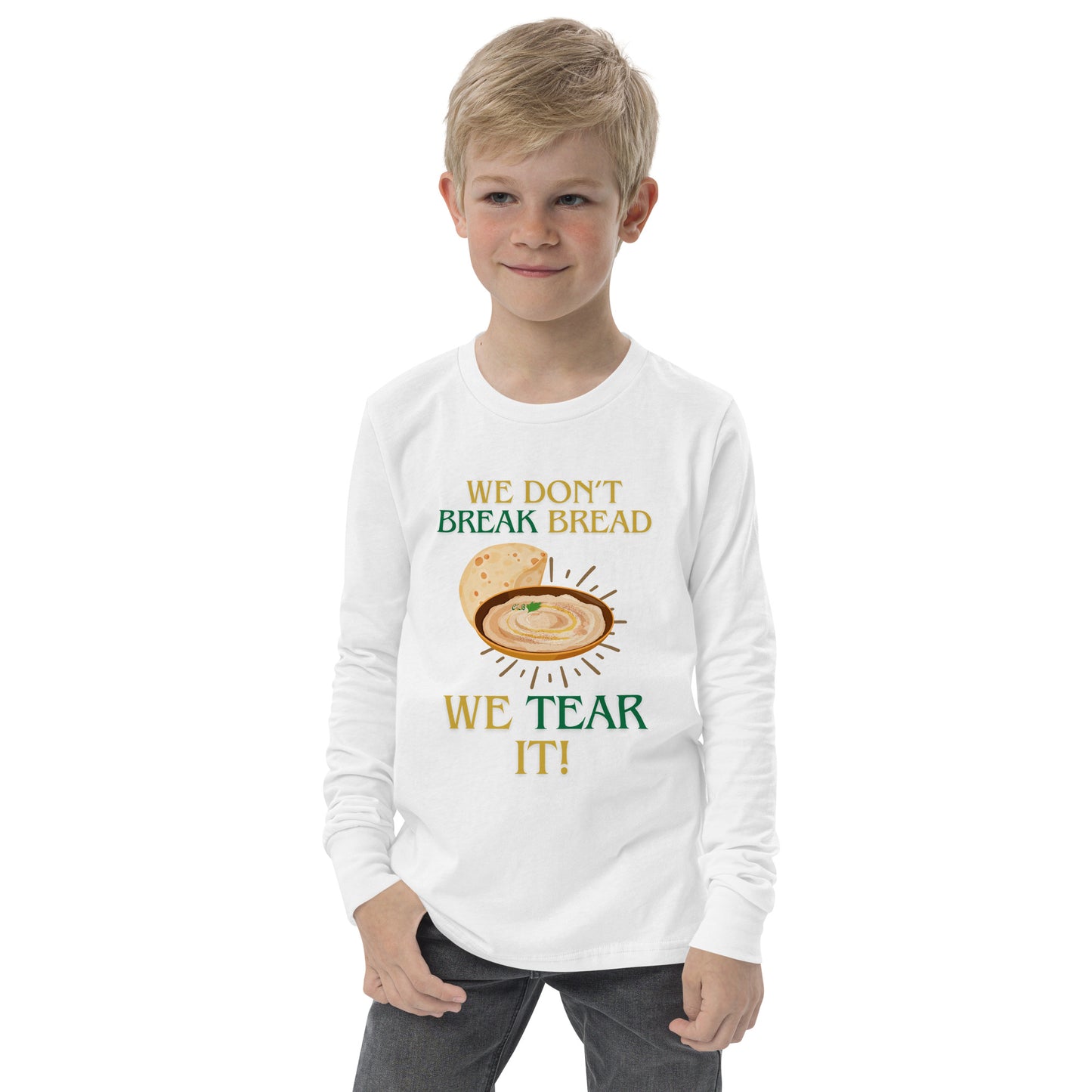 Hummus Pita Youth Long Sleeve