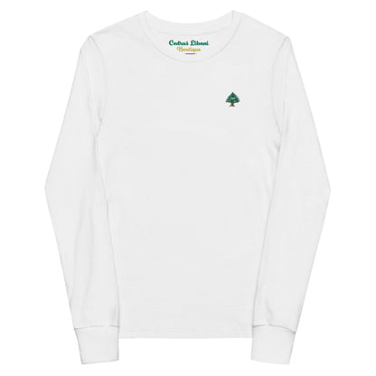 Cedar Embroidery Youth Long Sleeve