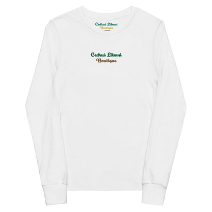 Script Embroidery Youth Long Sleeve