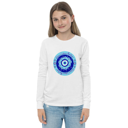 Evil Eye Flower Youth Long Sleeve