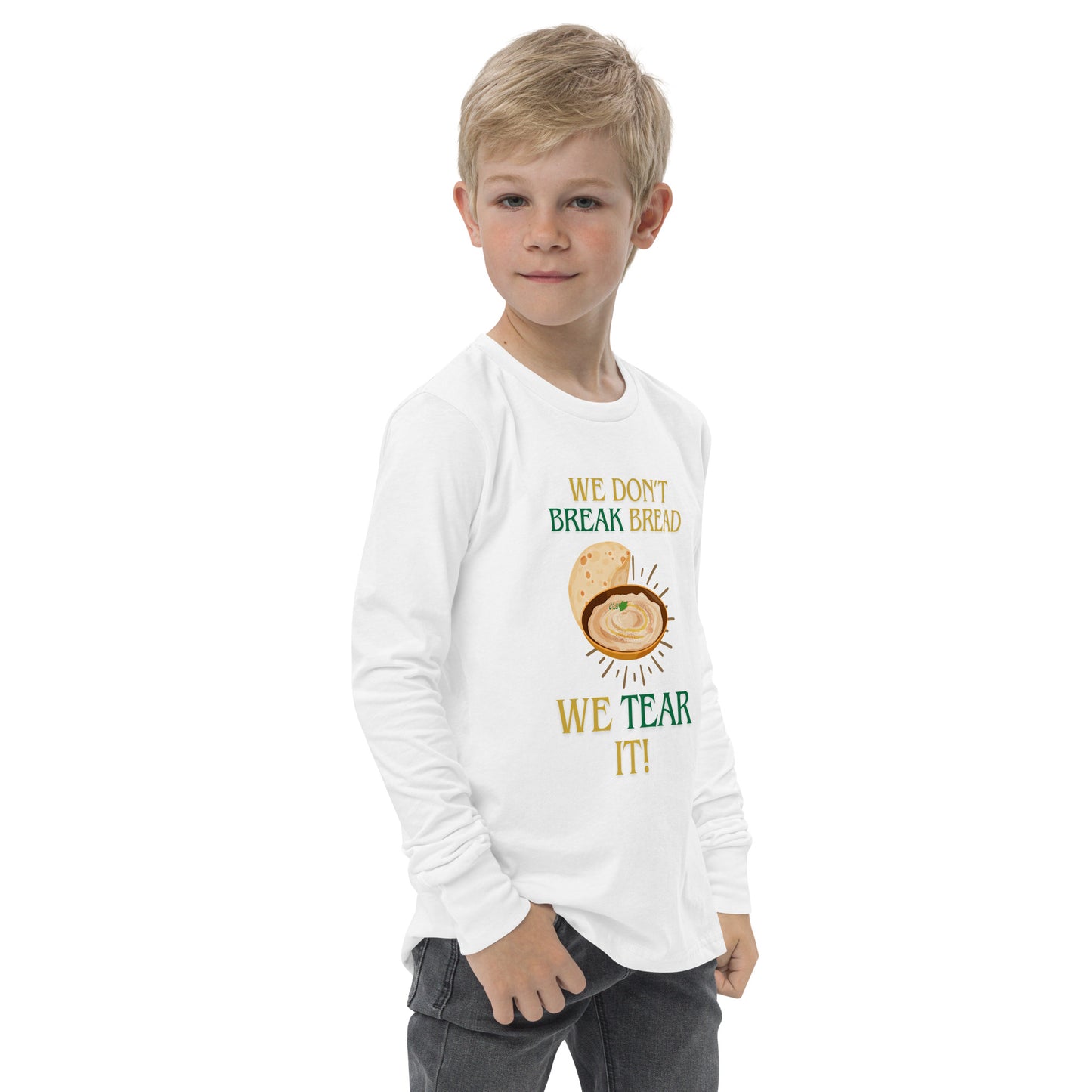 Hummus Pita Youth Long Sleeve