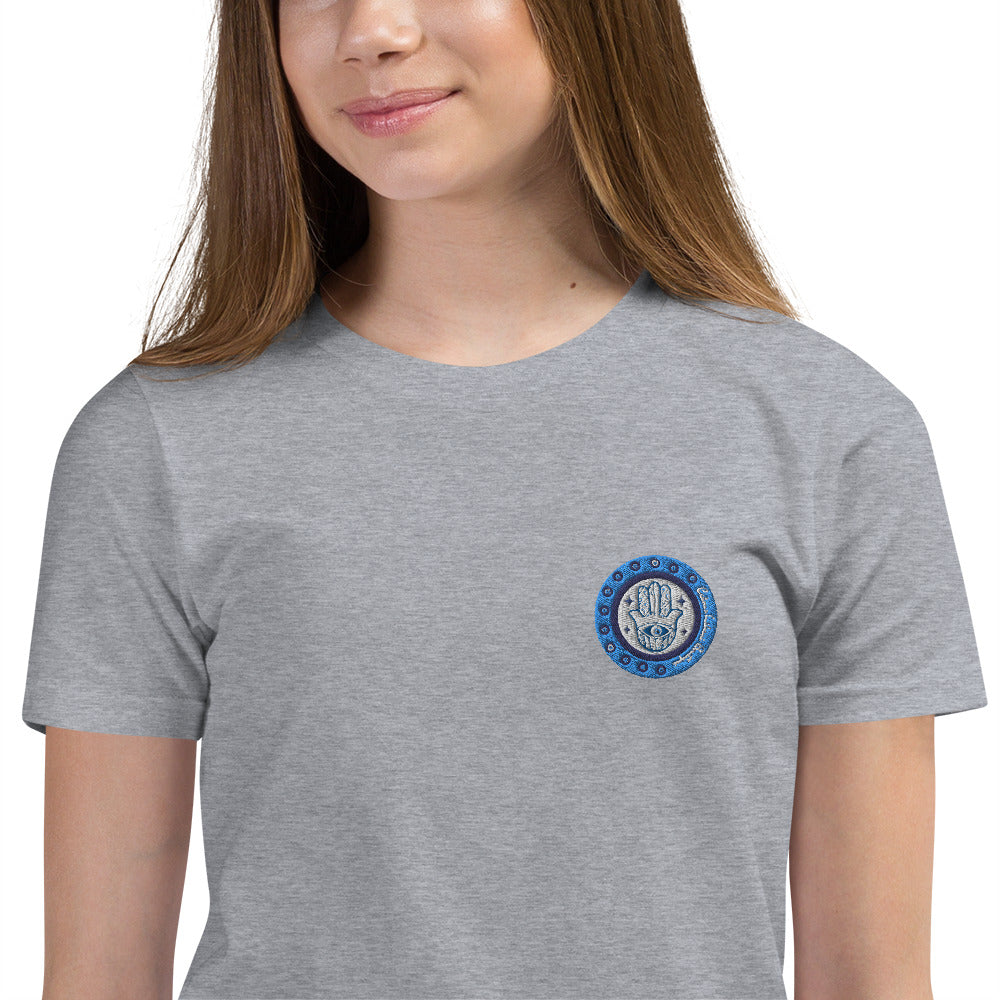 Hamsa Embroidery Youth T-Shirt