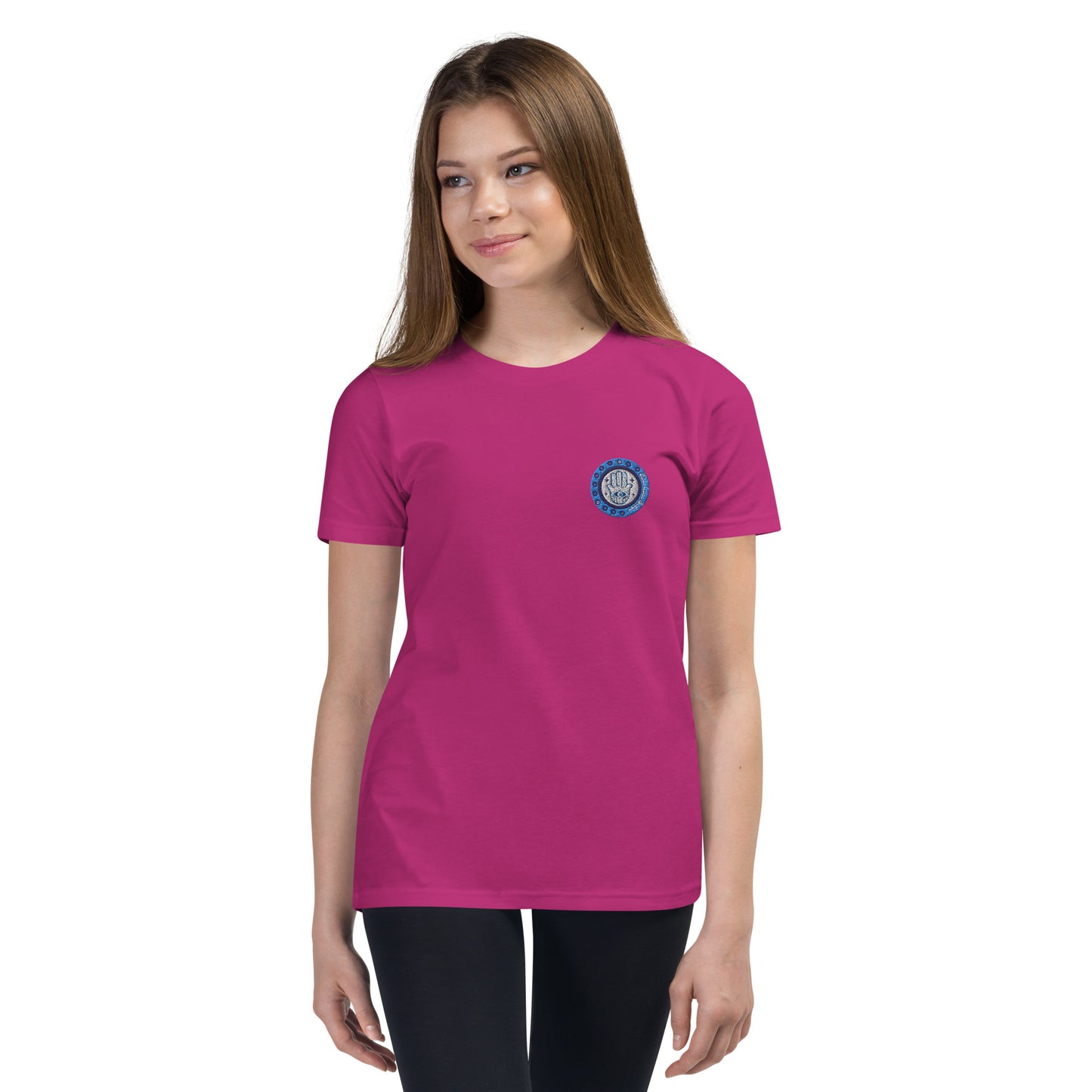 Hamsa Embroidery Youth T-Shirt