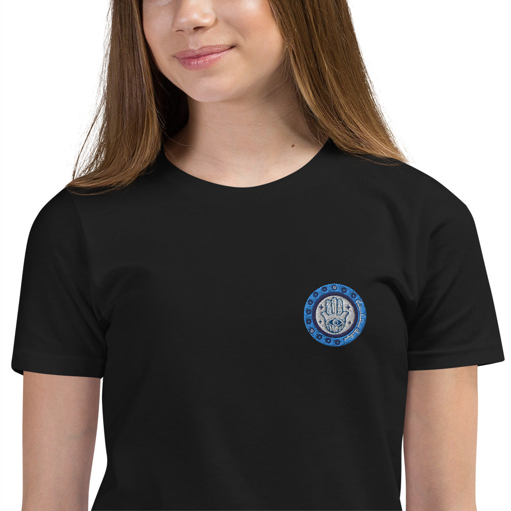 Hamsa Embroidery Youth T-Shirt