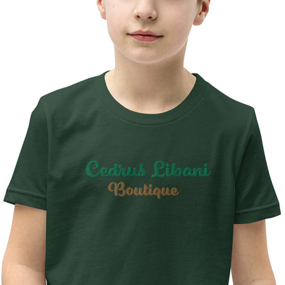 Script Embroidery Youth T-Shirt