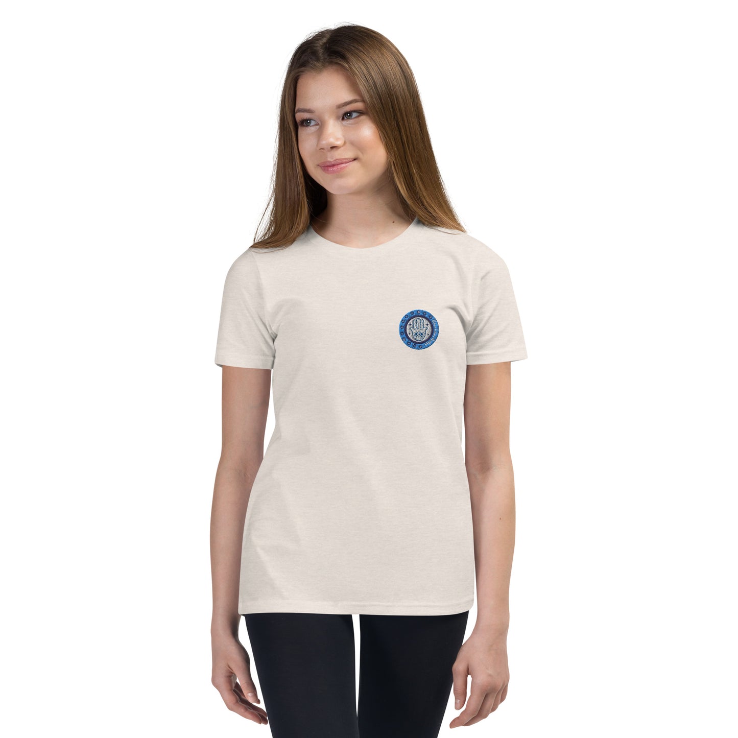 Hamsa Embroidery Youth T-Shirt