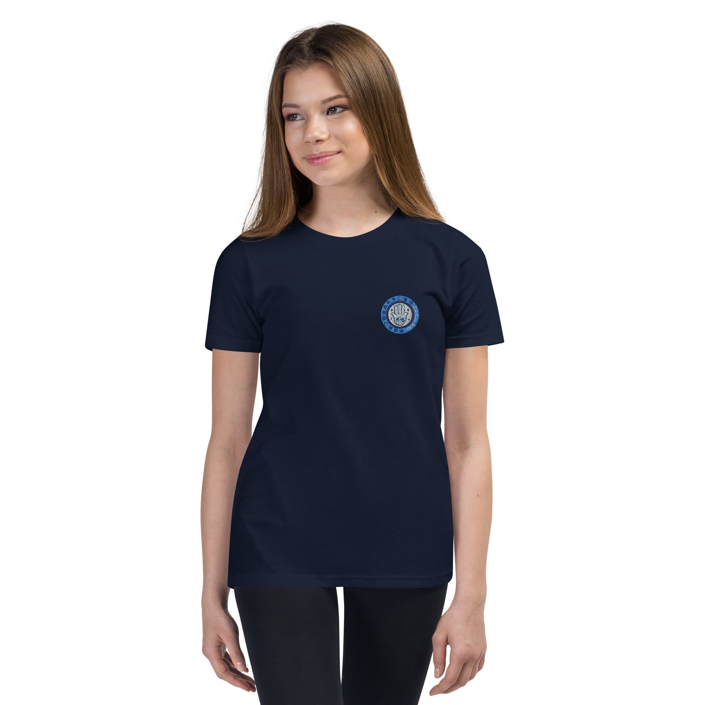 Hamsa Embroidery Youth T-Shirt