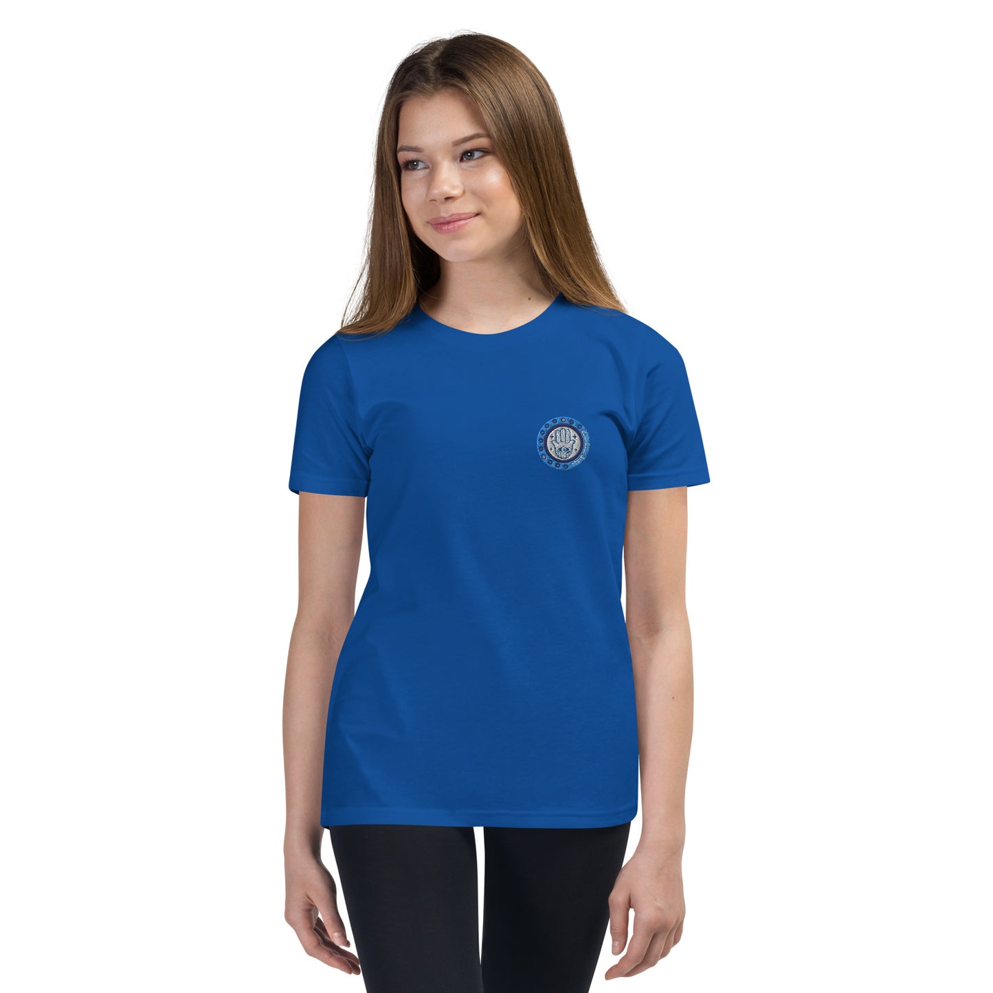 Hamsa Embroidery Youth T-Shirt