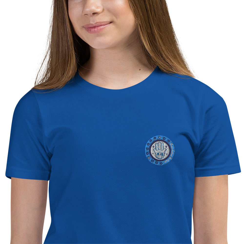 Hamsa Embroidery Youth T-Shirt