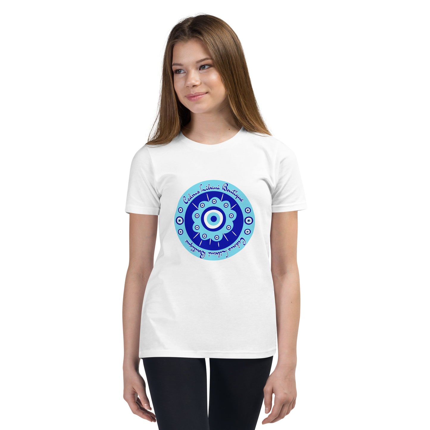 Evil Eye Flower Youth T-Shirt